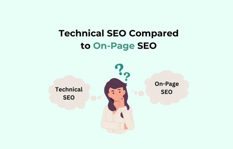 Technical seo compared to on-page seo
