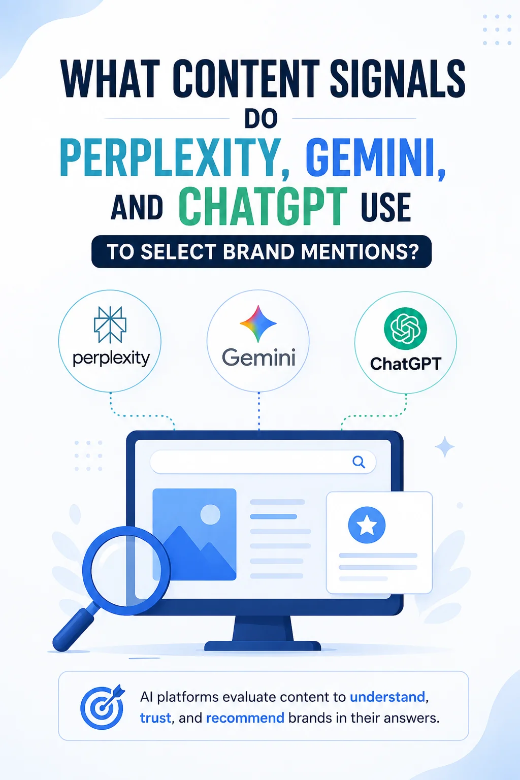 Content Signals Do Perplexity, Gemini, and ChatGPT Use to Select Brand Mentions